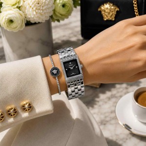 VERSACE_LADIES_SILVER-BLACK