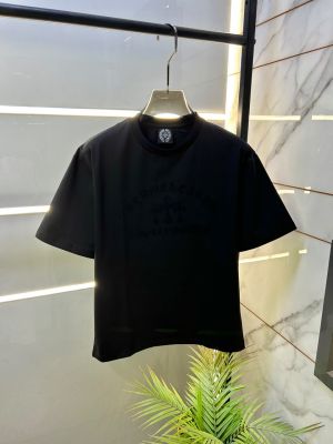Chrome Hearts Drop Shoulder Black Premium Round Neck T-shirt F3629-BL