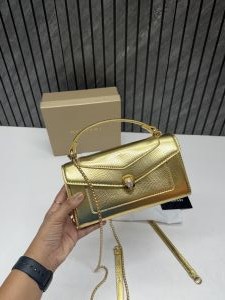 Bvlgari Serpenti Forever Phone Case Crossbody Bag With Top Handle Original Box Packing