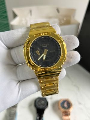 G Shoc_ Gold Black Premium Quality Men Watch Fa 1351