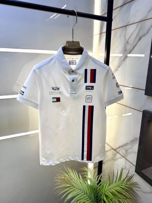 Tomm Hilfige r White Polo Premium Collar Neck T-shirt F5077-WH