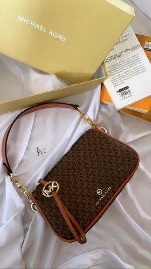 Michael kor MK Jet Set Monogram Print Shoulder Bag 5761