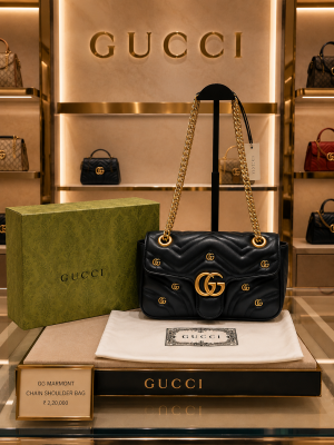 GUCC GG MARMONT SHOULDER BAG WITH DUST BAG FOLDING BOX 6353