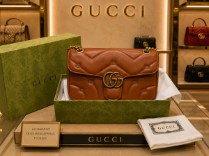 GUCC GG MARMONT SHOULDER BAG WITH DUST BAG FOLDING BOX 6355