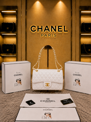 Chane Paris Jumbo big size lather QUALITY Inner Branding with box Bill 5113