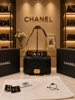 Chane Paris Jumbo big size lather QUALITY Inner Branding with box Bill 5069