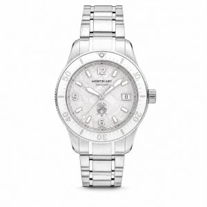 Montblanc Iced Sea Automatic Date 0 Oxygen White Glacier