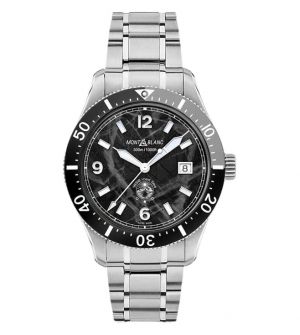 Montblanc 1858 Iced Sea Automatic Date 0 Oxygen Black Glacier