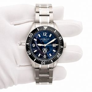 Montblanc 1858 Iced Sea Automatic Date 0 Oxygen Blue Glacier