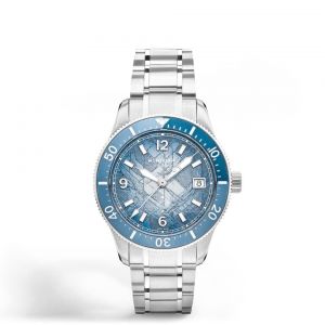 Montblanc Iced Sea Automatic Date 0 Oxygen Light Blue Glacier