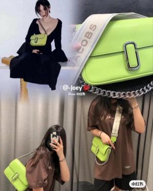 Marc Jacobs The J Marc Shoulder Bag With OG Box & Dust Bag (Neon - 282)