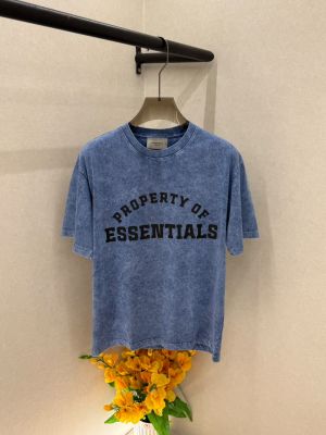 Essential Blue Acid Wash Oversized Premium Round Neck T-shirt F4054-BU