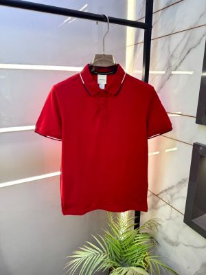 Calvi Klein Red Collar Neck Premium Polo T-shirt F2507-RE