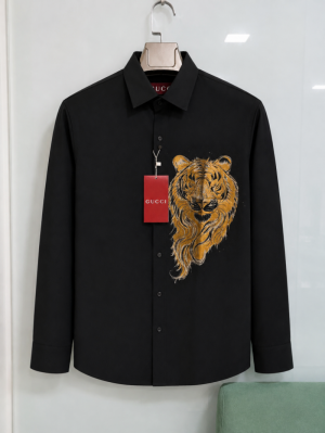 GUCCXI IMPORTED STORE ARTICLE TIGER DIAMOND SHIRT BLACK xx