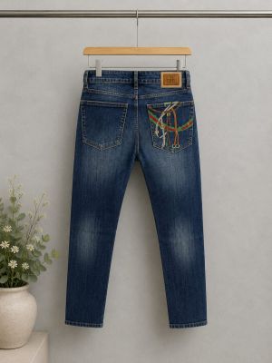 Gucc Premium Regular fit Denim with back pocket Logo Sale Offer 321