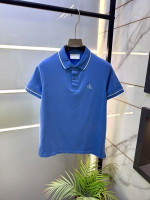 Calvi Klein Blue Collar Neck Premium Polo T-shirt F2507-BU