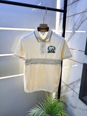 Lacost Beige Polo Premium Collar Neck T-shirt F3148-BE2