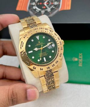 Roleex Vintage Gold Green