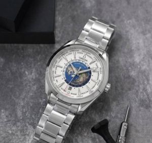 Omegga Seamaster Aqua Terra World Map ( Swift Movement )