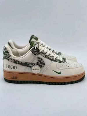 NIKKE AIRFORCE 1 X DIOOR BEIGE GREEN