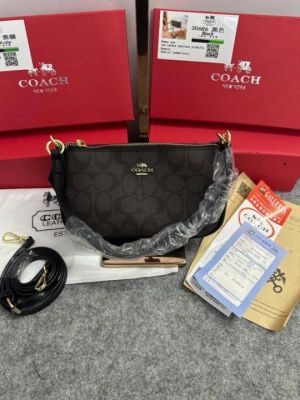 Coac Nolita Signature Canvas Shoulder Bag With Box And Dust Bag (Coffee) (F-55390)