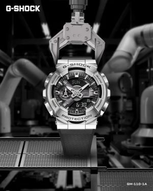 Casio g shock gm110 silver