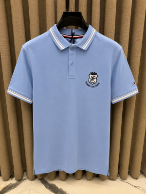 Tommy Hilfige Chest Logo Polo T-shirt Sky