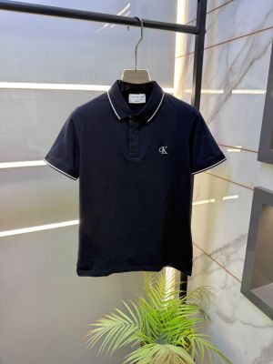 Calvi Klein Navy Collar Neck Premium Polo T-shirt F2507-NY