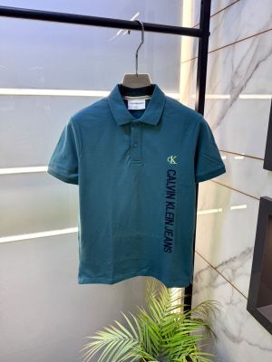 Calvi Klein Green Collar Neck Premium Polo T-shirt F2507-GR2