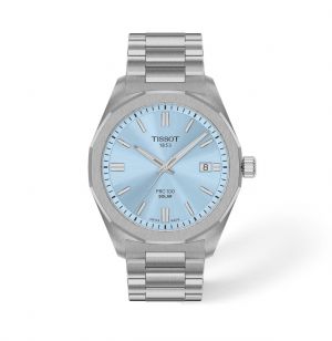 Tissoot PRC 100 Solar 39mm Ice-Blue Dial
