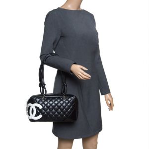 Chaneel_Cambon_Line_Black_Quilted_Leather_Shoulder_Bag_withoutbox_5014