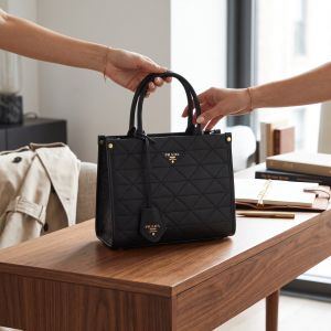 PRAD SYMBOLE TOTE WITH DUST BAG PREMIUM QUALITY 6652