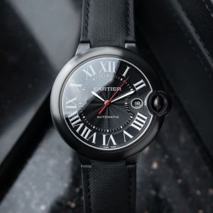 Cartieer Ballon Bleu 42mm Stealthy Black ADLC-coated Black Dial