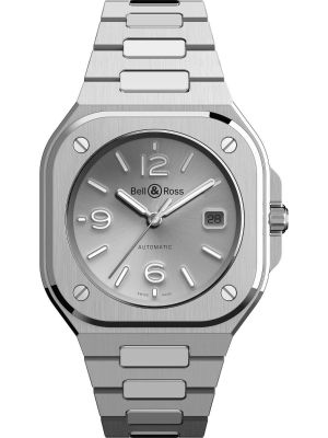 Bell & Ross BR 05 Grey Steel Automatic Japan Sunray Grey Dial