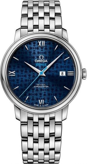 Omegga De Ville Prestige Co-Axial Chronometer Orbis Edition Silver Blue Dial