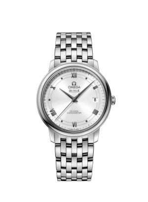 Omegga De Ville Prestige Co-Axial Chronometer Multi-Row Silver White Dial