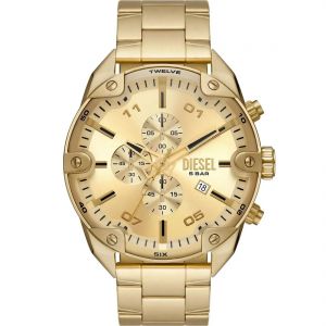 Dieseal Spiked Chronograph Gold-Tone Gold Dial
