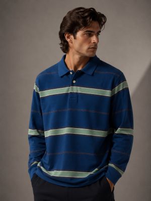 BLUE Strap  Various Premium Quality Collar Neck Full Sleeves T-shirt GZ_0439