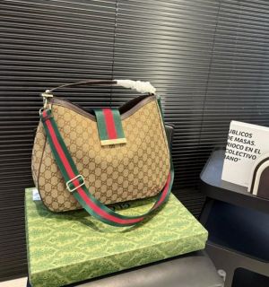 Guccci GG Giglio Horsebit Supreme Premium Tote Bag With OG Box & Dust Bag (Brown - 1217)