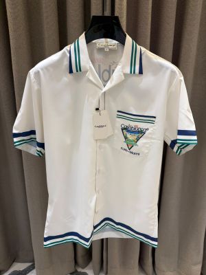 Casablanca Imported Half Sleeves Shirt White