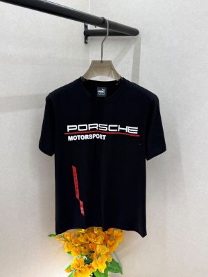 Pum x Porsche Edition Black Premium Round Neck T-shirt F4025-BL