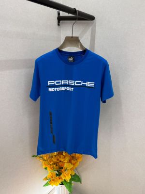 Pum x Porsche Edition Blue Premium Round Neck T-shirt F4025-BU