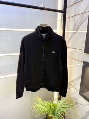 Lacost Imported Black Embroidery Logo Super Premium Jacket F3382-BL