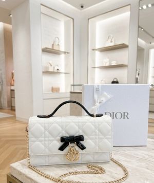 Christian Dioxr Lady D-Joy Style Cannage Lambskin Leather Chain Shoulder Bag 6700