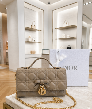 Christian Dioxr Lady D-Joy Style Cannage Lambskin Leather Chain Shoulder Bag 6698