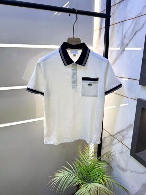 Lacost White Polo Premium Collar Neck T-shirt F3148-W2