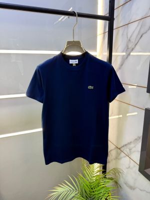 Lacost Blue Round Neck Embroidery Logo Premium Polo T-shirt F5069-BU