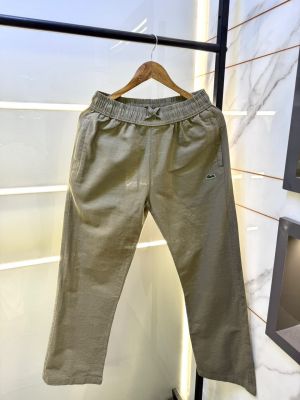 Lacost Imported Olive Super Premium Linen Blend Trouser F4008-OL