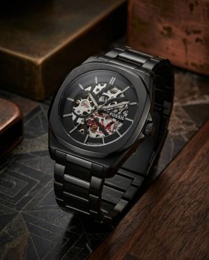 Fossi_il Automatic Skeleton full black