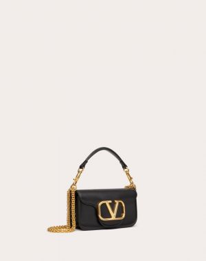 Valentin VLogo Black Small ShoulderBag With OriginalBox DustCover 5049